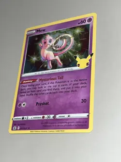 Pokemon TCG Mew 011/025 Holo 25th Anniversary Celebrations Near Mint - Image 3