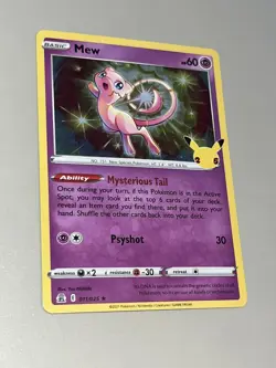Pokemon TCG Mew 011/025 Holo 25th Anniversary Celebrations Near Mint - Image 4
