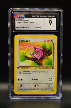 Jigglypuff 1st Edition 1999 Pokemon Jungle #54 WOTC CGC 9 PSA Newly Graded - Image 1