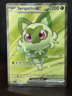 Sprigatito ex 251/217 Pokemon TCG Ascended Heroes Full Art Holo Ultra Rare MINT - Image 1