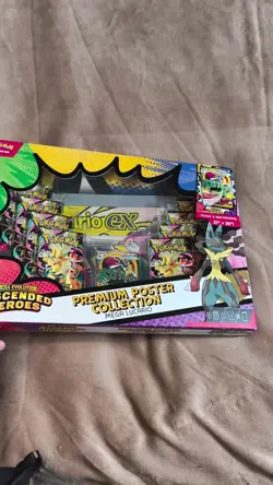 Pokemon Ascended Heroes Premium Poster Collection Mega Lucario EX SEALED - Image 2