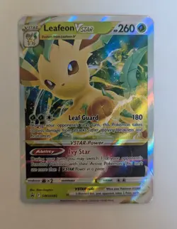 Pokemon TCG - Leafeon VStar - Black Star Promo - SWSH 195 - NM - Image 3