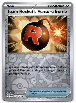 Team Rocket's Venture Bomb 179/182 Destined Rivals Uncommon Reverse Holo NM - Image 1