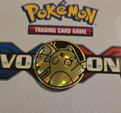 Raichu Pokemon Flip Coin - Gold Grid Foil - Image 1