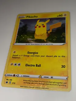 2022 McDonald's Happy Meal Pokemon Match Battle HOLO BLEED ERROR - PIKACHU 7/15 - Image 3