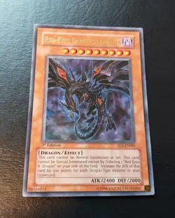 2005 YU-GI-OH! SD1-EN001 RED-EYES DARKNESS DRAGON 1ST EDITION - Image 2
