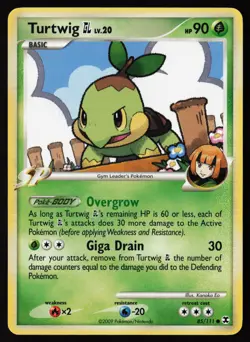 Turtwig GL #85 Rising Rivals Pokemon Card - Image 1