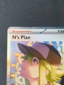 N's Plan Sir 170/086 Black Bolt English Pokemon Card Fresh Mint Condition - Image 3