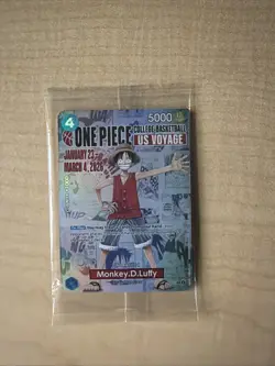 One Piece Monkey D. Luffy College Basketball US Voyage Promo Card - Image 1