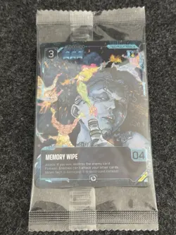 Cyberpunk TCG Memory Wipe Test Print Promo Holo Foil Card Sealed - Image 1