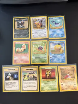 Pokemon Neo Destiny Lot (10 Cards) WOTC 2002 /105 Houndour Girafarig Mantine - Image 1