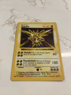 Pokemon TCG Zapdos Holo Rare Card Base Set, Shadowless, 16/102 - Image 2