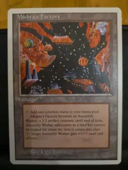 Mishra's Factory MTG Core Set 4th Edition NP/NM - Image 1