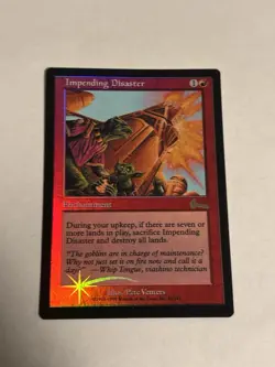 MTG Magic the Gathering Impending Disaster (82/143) Urza's Legacy NM Foil - Image 1