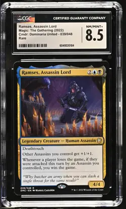 RAMSES, ASSASSIN LORD Dominaria United Rare CGC 8.5 MTG EDH - Image 1