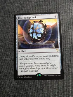 NM Unwinding Clock, MTG, Commander 2018, Magic the Gathering, 228 - Image 1