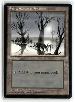 MAGIC TG: Ice Age #351 Snow-Covered Swamp Land .M2A - Image 1