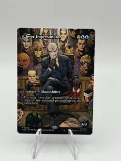 MTG Spider-Man- Clever Impersonator (Borderless) Mythic #008 NP - Image 1