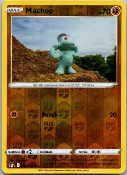Machop 086/196 - SWSH11: Lost Origin Pokemon NM Reverse Holofoil - Image 1