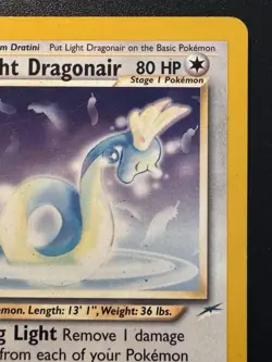 1st Edition Light Dragonair 22/105 Neo Destiny Pokemon Card Rare MP - Image 4