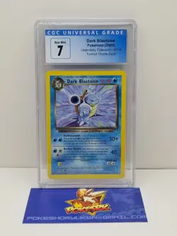 Pokemon 2002 CGC 7 Legendary Collection Dark Blastoise Turmoil Theme Deck 4/110 - Image 1
