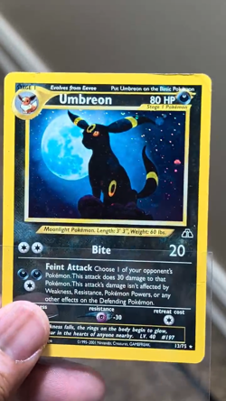 Pokemon - Umbreon 13/75 Holo - Neo Discovery - Rare Holo Bleed Misprint Error! - Image 2
