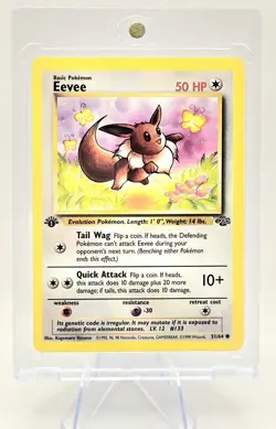 Pokemon TCG Eevee Jungle 1st Edition 1999-2000 Wizards Base Set 51/64 - Image 4
