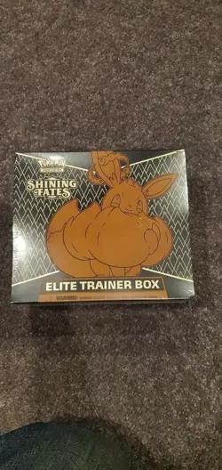 1 Unopened Pokemon Shining Fates Elite Trainer Box Factory Sealed in Hand - Image 1