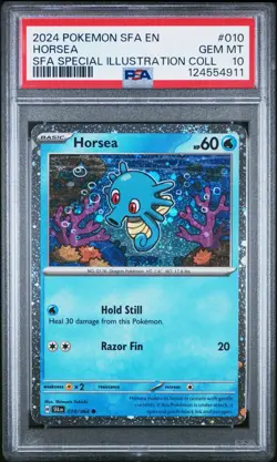 Horsea Cosmos Holo PSA 10 Pokemon Kingdra Special Illustration 010/064 - Image 1