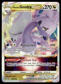 Pokemon TCG Lost Origin #136/196 Goodra Vstar - Image 1