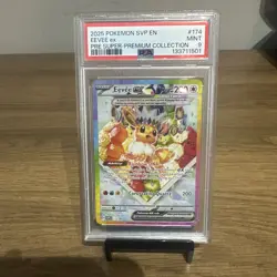 2025 POKEMON PRISMATIC EVOLUTIONS SUPER-PREMIUM COLLECTION EEVEE EX PSA 9 - Image 1