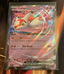 Pokemon TCG Latias ex Double Rare 076/191 Surging Sparks NM - Image 1