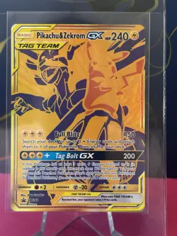 Pokemon Pikachu & Zekrom GX SM248 SM Full Art Holo TAG TEAM Promo - Image 2