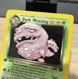 Pokemon 1st edition Dark Weezing Holo Team Rocket 14/82 - Image 2