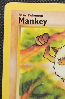 Near Mint - Vintage Pokemon TCG Jungle WoTC Mankey 1st Edition #55/64 Regular - Image 2
