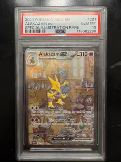 Alakazam EX 201/165 SIR - Scarlet & Violet 151 - PSA 10 GEM MINT - Pokemon - Image 1