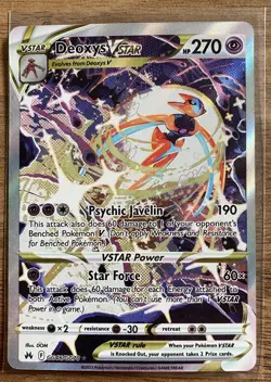 Pokemon Deoxys VSTAR GG46/GG70 Crown Zenith Galarian Gallery. READ DESCRIPTION - Image 1