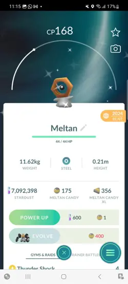 Pokemon Go Shiny Meltan - Image 1