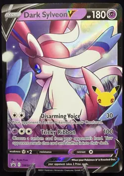 Pokemon TCG Dark Sylveon V Black Star Promo SWSH134 - Celebrations - Image 1