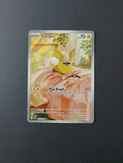 Pokemon TCG Yamper 099/094 Phantasmal Flames Illustration Rare NM/LP - Image 1