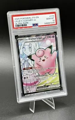2025 POKEMON JTG EN-JOURNEY TOGETHER ULTRA RARE #173 LILLIE'S CLEFAIRY EX PSA 10 - Image 3