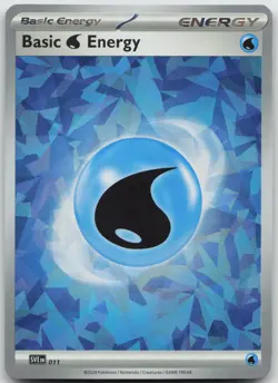 Pokemon Basic Water Energy (Cracked Ice Holo) 011 SVE: Scarlet & Violet Energies - Image 1