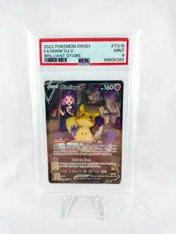 ✮ Pokemon Mimigma Mimikyu V TG16/TG30 Brilliant Stars PSA 9 Mint Alt Art 2022 ✅ - Image 1