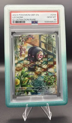 Lechonk #209/197 - PSA 10 Illustration Rare - Obsidian Flames OBF - Image 1