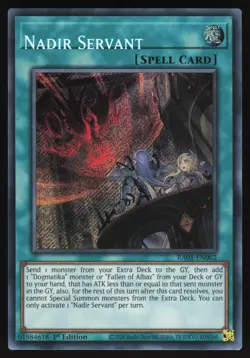 Nadir Servant NAME SHIFT MISPRINT - RA01-EN062 -Secret Rare - Yugioh - Image 1