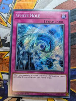 White Hole - LCKC-EN102 - Secret Rare 1st Edition Yugioh - VLP - Image 1