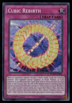 Yugioh Cubic Rebirth MVP1-ENS43 1st Edition Secret Rare NM - Image 1