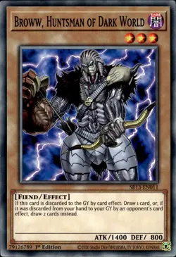 Broww, Huntsman Of Dark World - 1st Edition SR13-EN011 - NM - YuGiOh - Image 1