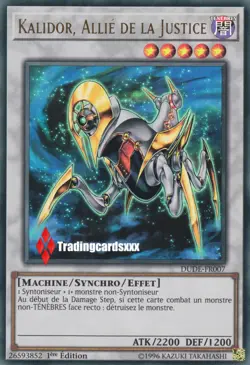 ♦Yu-Gi-Oh!♦ Kalidor Allie de la Justice (Catastor) : DUDE-FR007 -VF/Ultra Rare- - Image 1