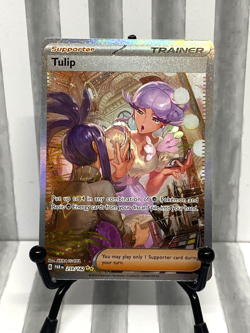 Pokemon TCG Tulip 259/182 Sv04: Paradox Rift Holo Rare Full Art Sir Card - Image 1